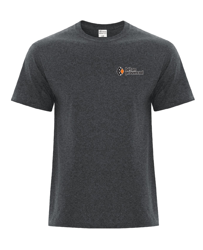 Béton Provincial - ATC5050 t-shirt manches courtes unisexe (GRIS CHINÉ FONCÉ) - S13961 (AVG)