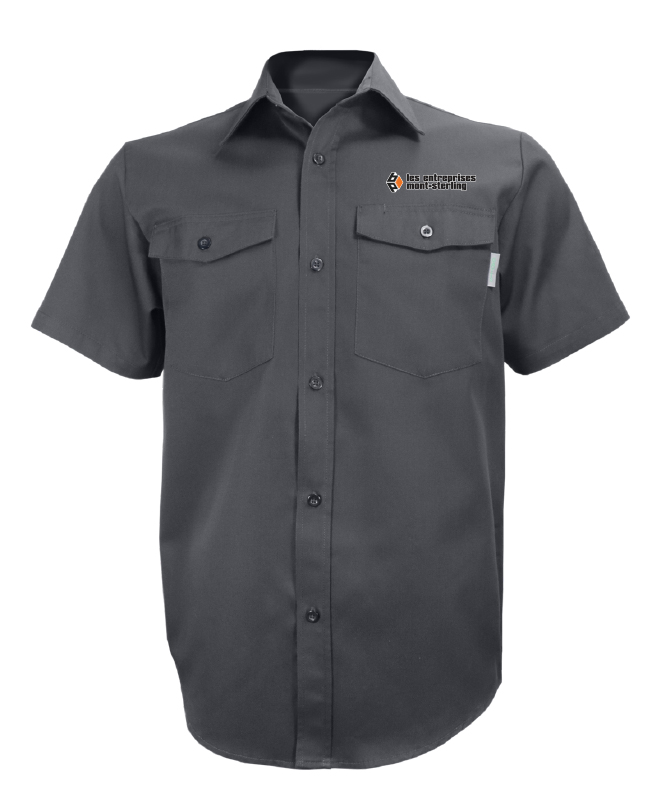 Les entreprises mont-sterling - 650 chemise de travail manches courtes homme (GRIS) - 12898 (AVG)