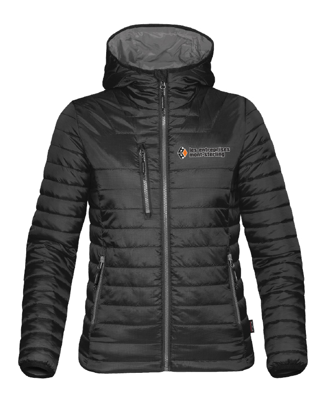 Les entreprises mont-sterling - AFP-1W manteau matelassé femme (NOIR/CHARBON) - BR. 12898 (AVG)