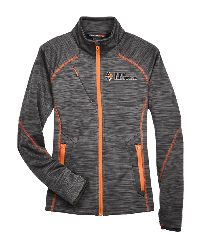 P & B Entreprises - 78697 veste softshell femme (CARBON/ORANGE) - 12900 (AVG)