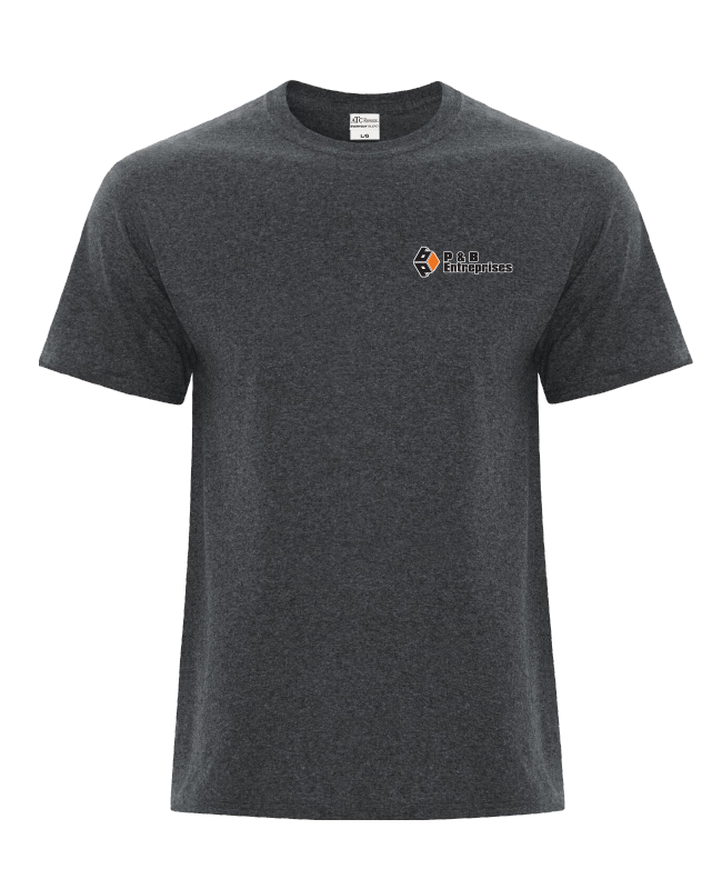 P & B Entreprises - ATC5050 t-shirt manches courtes unisexe (GRIS CHINÉ FONCÉ) - S13966 (AVG)