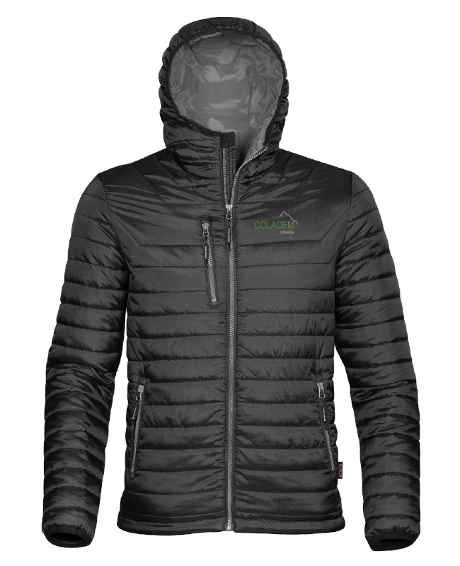 Colacem - AFP-1 manteau matelassé homme (NOIR/CHARBON) - BR. 13162 (AVG)