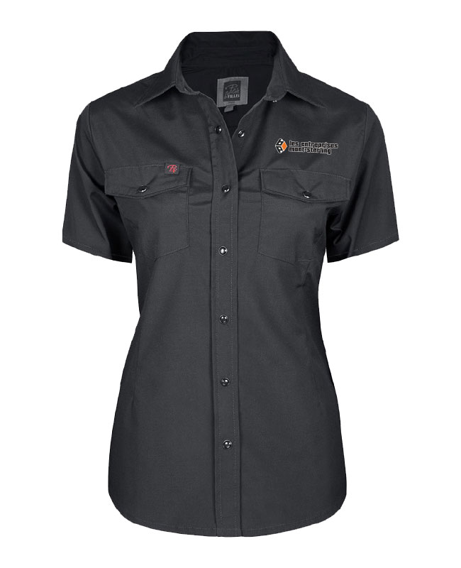 Les entreprises mont-sterling - PF435 chemise Pilote & Filles manches courtes (NOIR) - 12898 (AVG)