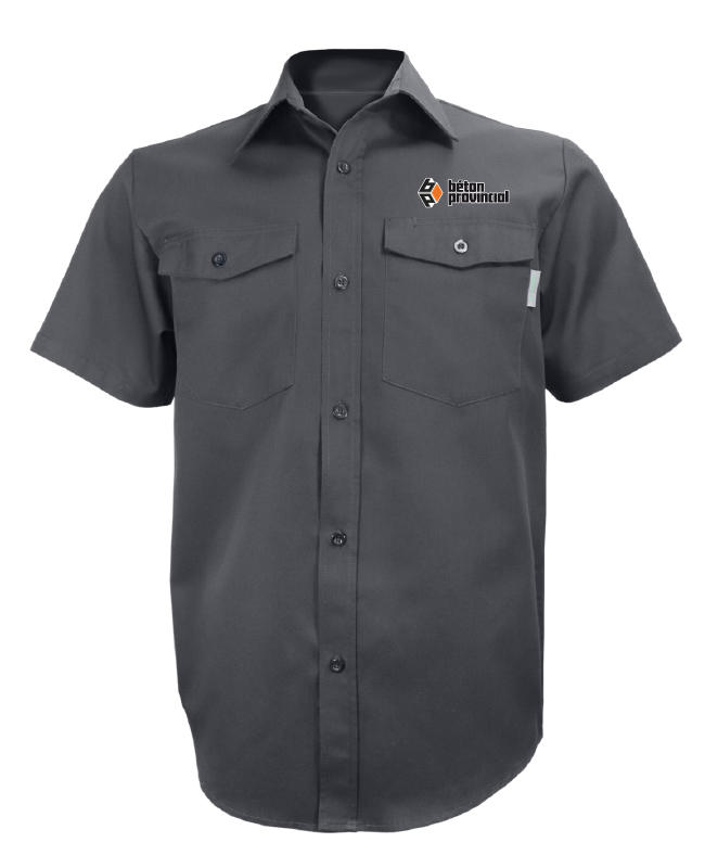Béton Provincial - 650 chemise de travail manches courtes homme (GRIS) - BR. 12886 (AVG)