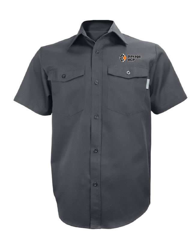 Pavage UCP - 650 chemise de travail manches courtes homme (GRIS) - 12897 (AVG)