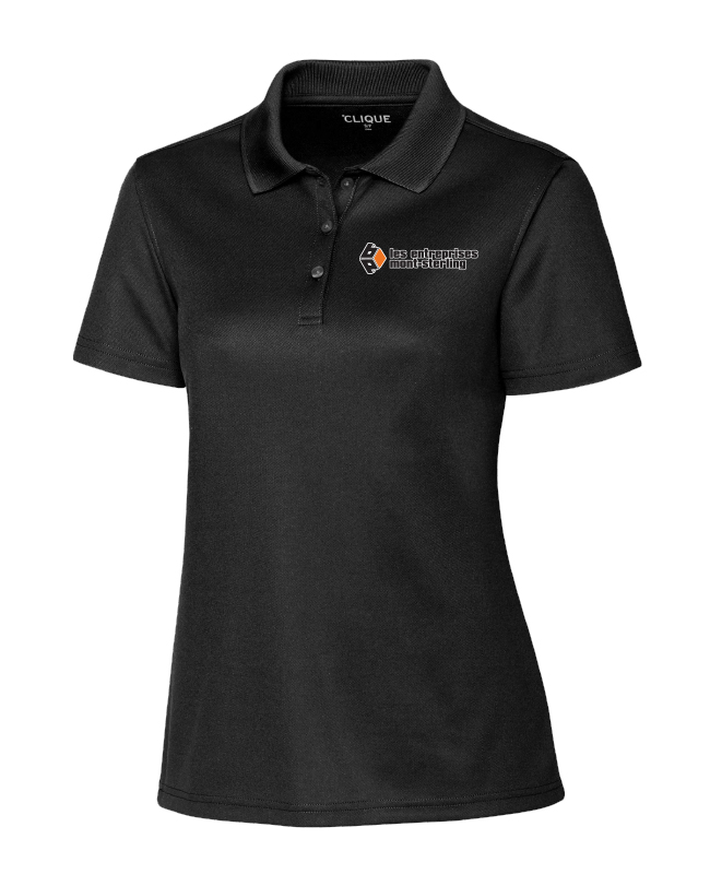 Les entreprises mont-sterling - LQK00063 polo manches courtes femme (NOIR) - 12898 (AVG)