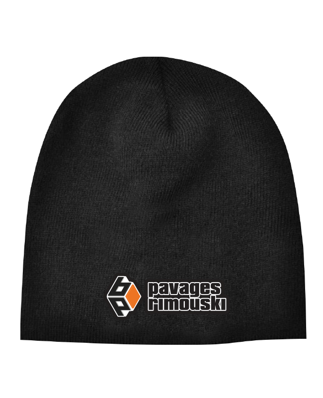 Pavages Rimouski - 102 tuque bonnet classique (NOIR) - BR. 12901-2 (AV)