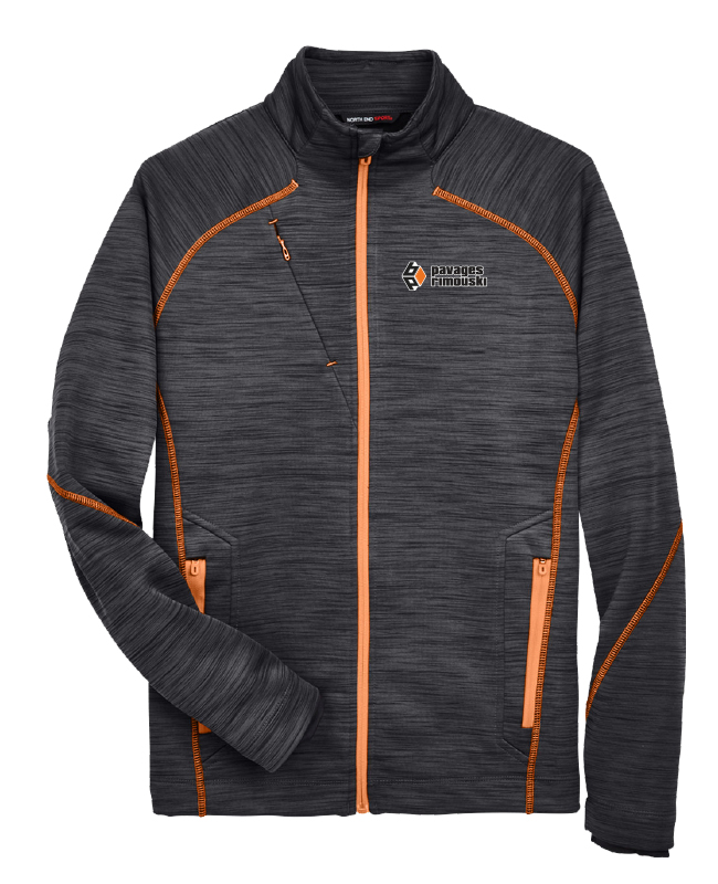 Pavages Rimouski - 88697 veste softshell homme (CARBON/ORANGE) - 12901 (AVG)