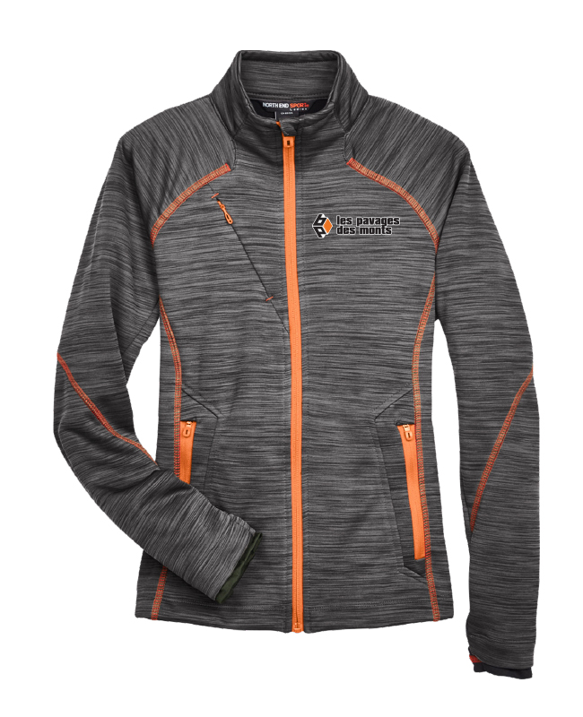 Les pavages des monts - 78697 veste softshell femme (CARBON/ORANGE) - BR. 12903 (AVG)