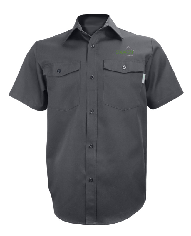 Colacem - 650 chemise de travail manches courtes homme (GRIS) - BR. 13162 (AVG)