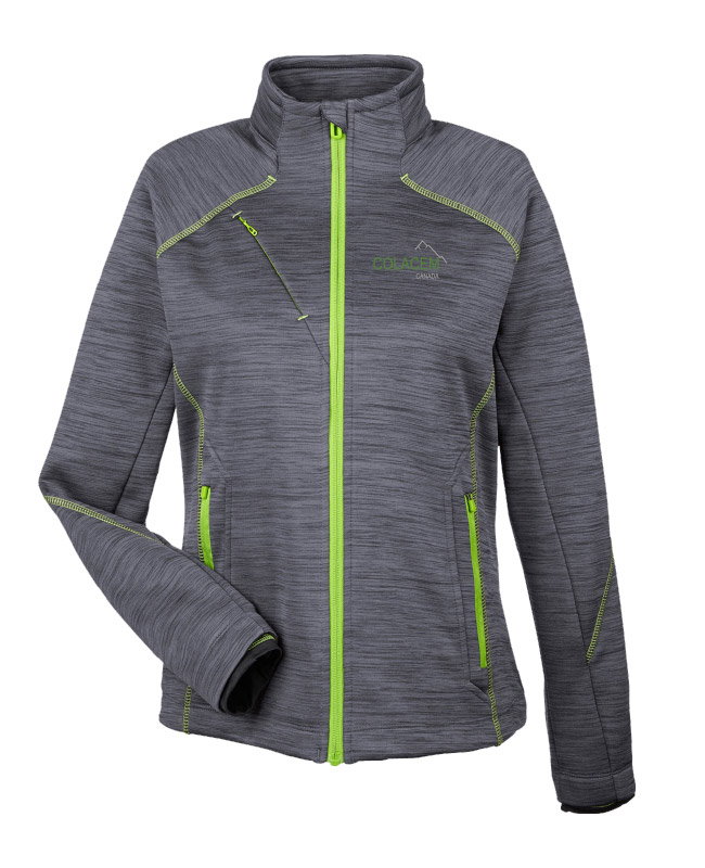 Colacem - 78697 veste softshell femme (CARBON/VERT) - BR. 13162 (AVG)