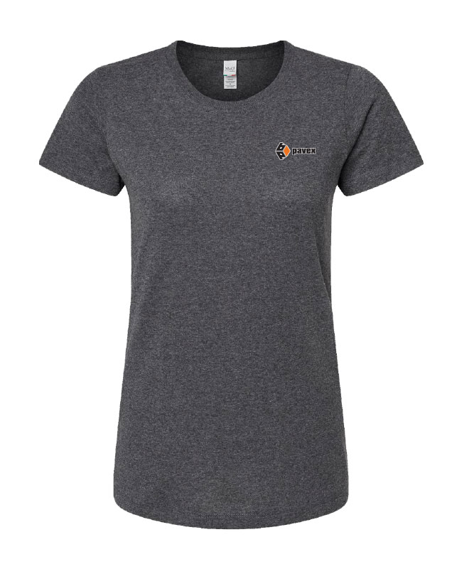 Pavex - 4810 t-shirt col rond femme (GRIS FONCÉ CENDRÉ) - S13968 (AVG)