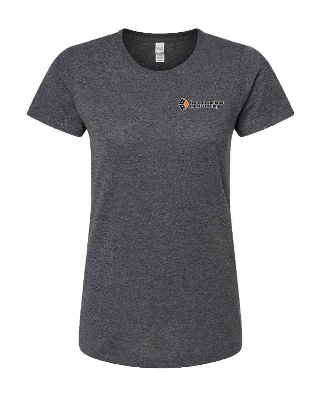 Les entreprises mont-sterling - 4810 t-shirt col rond femme (GRIS FONCÉ CENDRÉ) - S13964 (AVG)