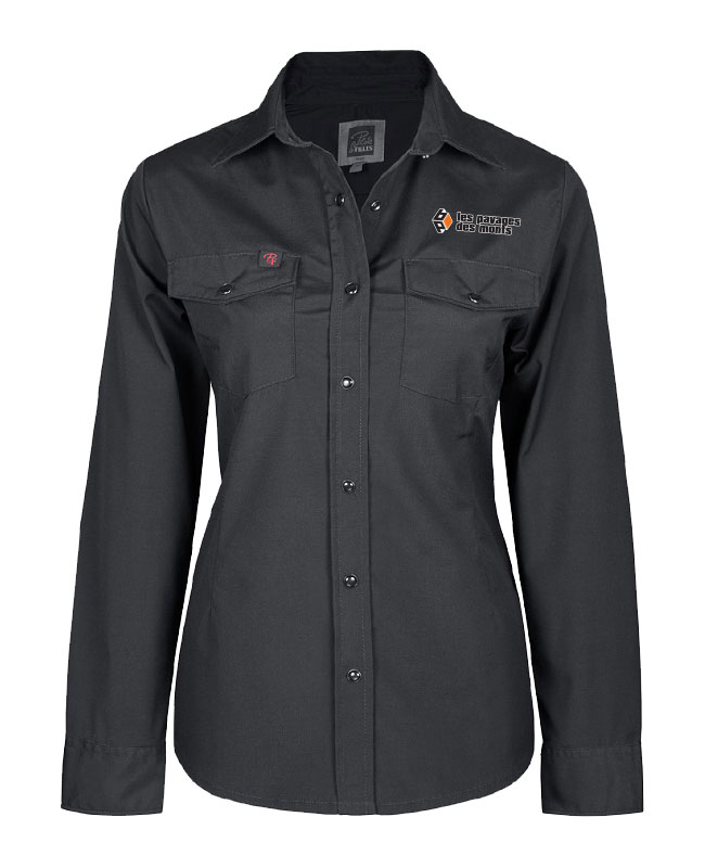 Les pavages des monts - PF430 chemise Pilote & Filles manches longues (NOIR) - 12903 (AVG)