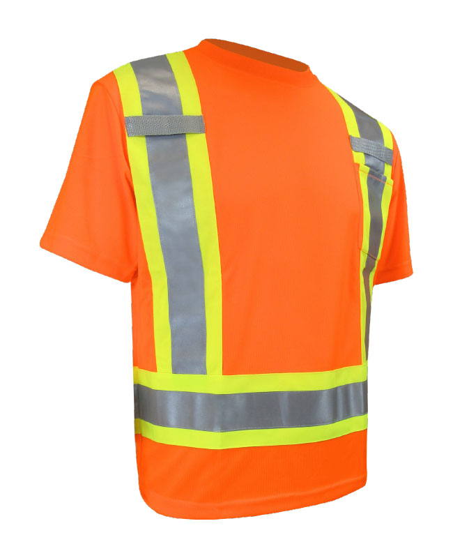 Béton Provincial - 10-662R t-shirt avec bandes réfléchissantes homme (ORANGE) - SANS BRODERIE