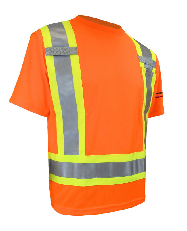 Estern Ontario Ready Mix - 10-662R  t-shirt avec bandes réfléchissantes homme (ORANGE) - DTF. DTF-196 (MG)
