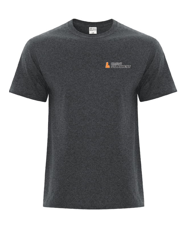 Ciment Saint-Laurent - ATC5050 t-shirt manches courtes unisexe (GRIS CHINÉ FONCÉ) - SE. S15238 (AVG)