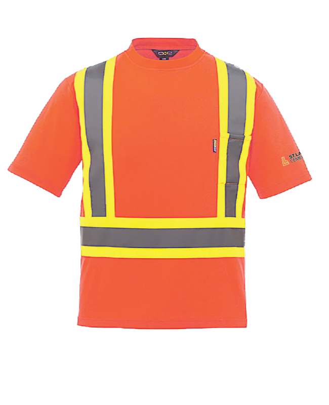 ST.LAWRENCE CEMENT - S05960 T-Shirt De Sécurité Haute Visibilité Pour Hommes - DTF. DTF1096 (MG)
