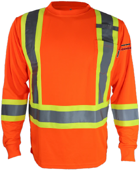 Eastern Ontario Ready Mix - STX4LS T-shirt Hi-viz 4po manche longue - DTF. DTF-196 (MG)
